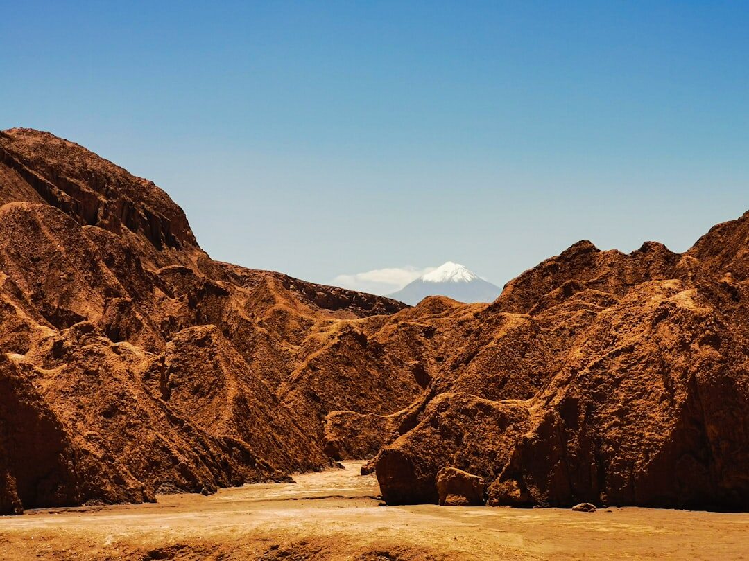 Atacama desert landscape with red rock formations