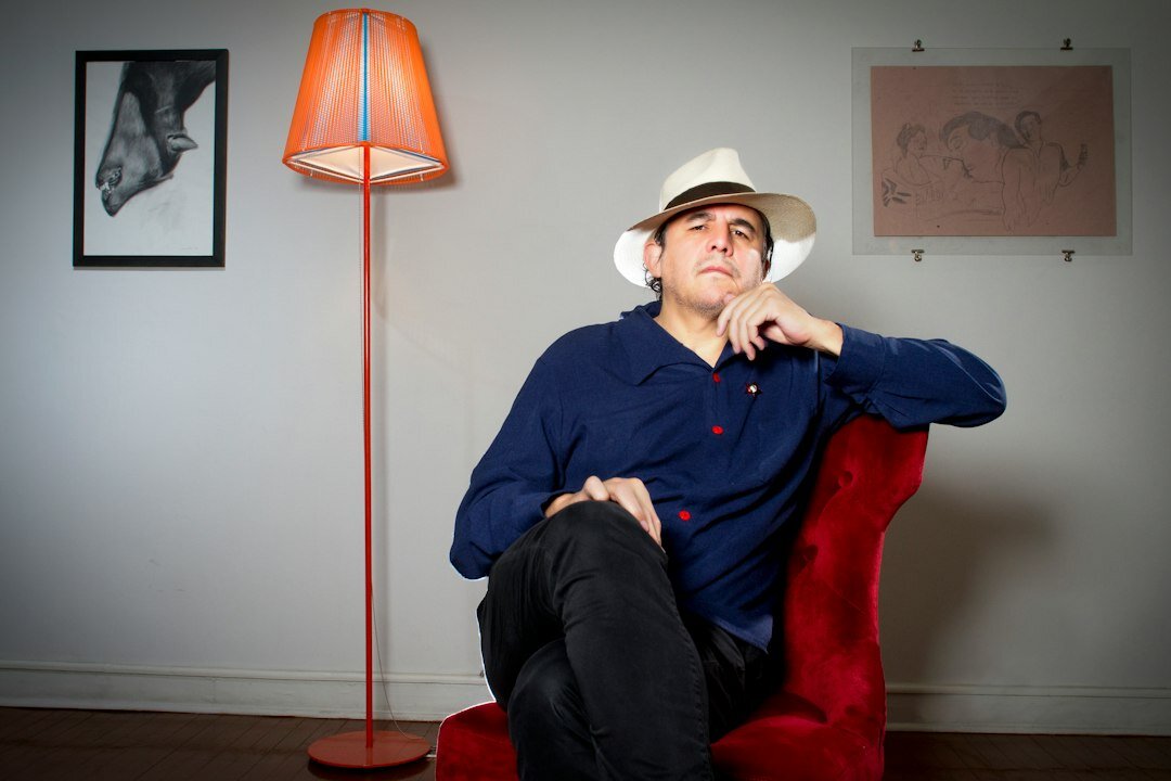 Portrait of the founder of a Chilean storytelling project